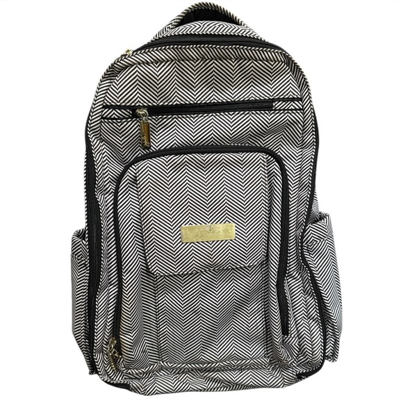 Ju-Ju-Be Handbags - JuJuBe Be Right Back backpack diaper bag in Queen of the Nile chevron pattern